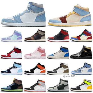 2023 Korting 1s Men Basketbalschoenen 1 Hyper Royal Banned Bred Shadow Chicago Women Heren Trainers Sportsneakers Wandelen Joggen Ademend Jordon Jordab