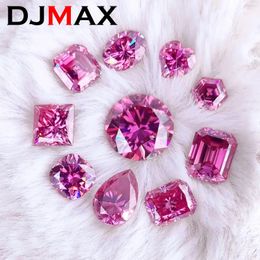 2023 DJMAX Zeldzame Princess Cut Loose Stone Pink Plated Certified Mutiple Shape Emerald Oval Diamond 240106