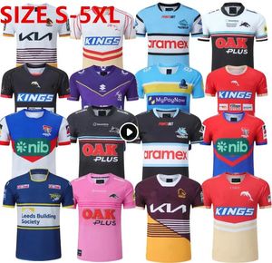 2023 2024 Dolphins Rugby Jerseys Cowboy Penrith Panthers Native Cowboy Rhinoceros Training JERSEY All League Mans T-shirts S-5XL Qualité supérieure