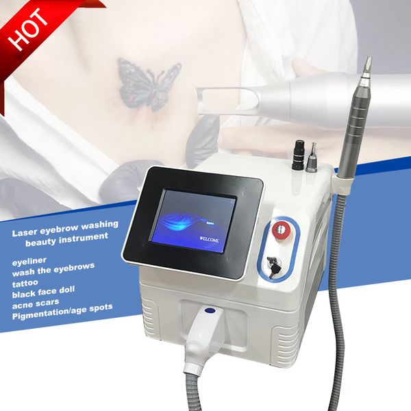 2023 Laser picoseconde à double cristal Pico Tattoo Q Switched Nd Yag Laser 1064nm 532nm Laser picoseconde Machine de détatouage prix d'usine