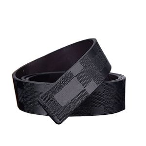 Ceinture Double face en cuir véritable pour hommes et femmes, avec boucle en V en alliage, de haute qualité, 2023, 274u