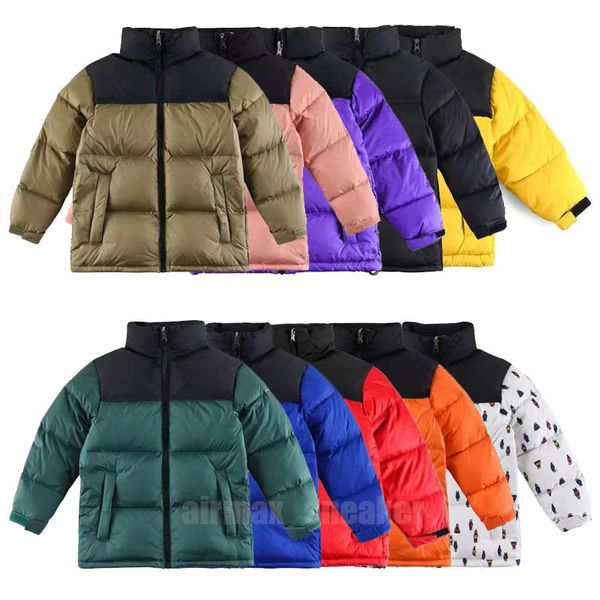 2023 Down Manteau Veste Hiver Puffer Parkas Visage Designer Parkas Enfants Match Imperméable Blanc Canard Downs Femmes 1996 TNF North Vestes