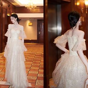 2023 Dubai Crystal Ball Robe de mariée Robes de mariée de grande taille à manches longues en dentelle bling luxe vestido de novia Garden Country Robes de mariée Robe de soirée