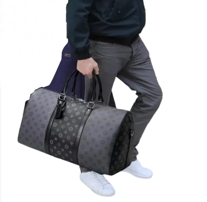 2023 вещевой мужской дизайнерский дорожный клатч из искусственной кожи на багажной сумке, мужские баскетбольные сумки 55 50, прозрачная сумка из ПВХ, спортивная сумка M41412