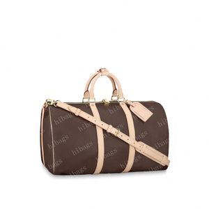 2023 sac de voyage bagages fourre-tout sacs à main fleur marron sac à main sac à dos femmes fourre-tout hommes sacs à main hommes en cuir pochette portefeuille sac 41414 41429 # LKP01-55