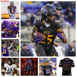 Maillot de football des Pirates de Caroline de l'Est 2023 26 Isaiah Brown-Murray 11 Jeremy Lewis 52 Xavier McIver 99 J.D. Lampley 92 CJ Mims 13 Eric Doctor Jr.