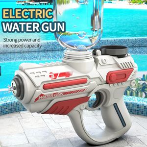 2023 Electric Automatic Water Gun Children High Pressure Outdoor Beach Largecacity Piscine Summer Toy Summer pour garçon 240424