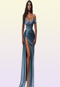 2023 Elegant Off Shoulder Prom Dress A Line Backless Sexy Crystal Split Side High Sexy avondjurken BC10944 GB1202X33086443