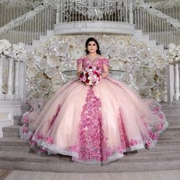 2023 Élégant Doux 16 Robes De Quinceanera Avec Perles Florales Charro Mexicain Filles Vêtements D'anniversaire Robes De 15 Anos wly935