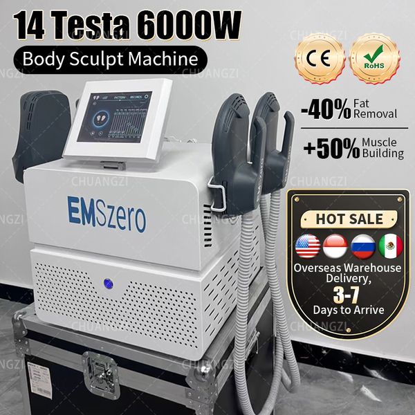 2023 EMS Body Sculpt 14 Tesla Emszero Hi EMT Neo Estimulador muscular Salón de belleza Dispositivo de masaje muscular RF Nova