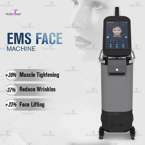 2023 EMS Stimulateur musculaire facial PE Équipement de lifting des rides Muscle Muscle Toning RF Levage Massageur de visage de radiofréquence Dispositif