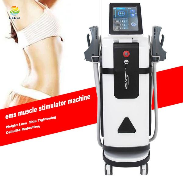 2023 Machine de stimulateur musculaire Ems avec 4 poignées électromagnétiques pour un usage domestique nouvelle échelle Portable de mise en forme saine