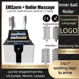 Máquina de rodillo de bola interior EMSzero 2023, máquina de rodillo adelgazante para celulitis, mejora la fisioterapia para esculpir la piel Facial hi-emt