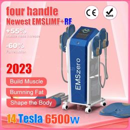 2023 Emszero Nova EMS 6000W Neo 14Tesla Hi-emt Muscle Sculpt Machine met 4 handgrepen en bekkenstimulatiekussen Optioneel EMSSlim