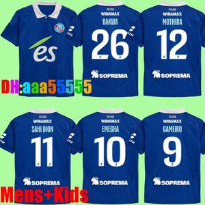 RC Strasbourg Alsace Soccer Jerseys 24 25 Bellegarde Gameiro Ajorque Maillot de Foot 3rd 2024 2025 Diallo Emegha Mothiba Sahi Dion Djiku Delaine Bakwa Football Shirt