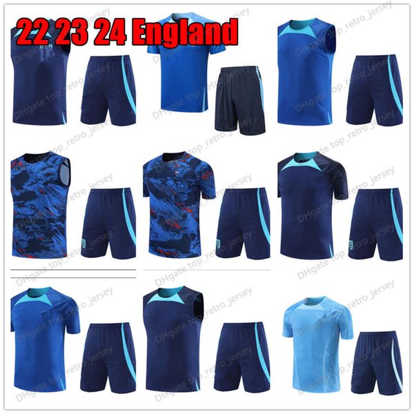 2023 Angleterre Survêtement Soccer Jerseys Training Suit Kane Sterling Rashford Sancho Grealish 22 23 24 New England National Shorts Kit Survetement Sportswear Top