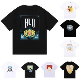 2023 Ins Hot Lente Zomer T-shirt Luxe Rhudes Shirt Skateboard Mens Designer T-shirt Vrouwen Mannen Casual T-shirt heren Tshirt Maat S-XL