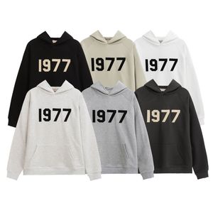 2023 essentialhoody 1977 femmes hommes sweat à capuche designer survêtement à capuche version supérieure qualité coton street wear survêtement en gros 2 pièces hommes femmes vêtements costumes