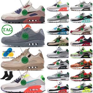 2023 Eton Mess 90 hardloopschoenen heren dames premium mesh GS sportschoen jaren 90 Royal cool grijs gefokt Unvrsty Gold Black Trail Team Gold airs m