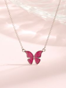 2023 rétro européen et américain S925 en argent Sterling nouveau collier papillon tombé tempérament collier de haute qualité femme