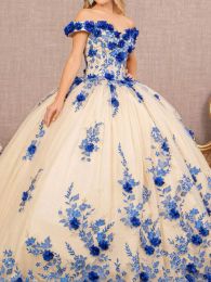 2023 Exquise goedkope Quinceanera -jurken Ball Jurk Sweetheart Lace Applique Flower For 16 -jarige feestjurken