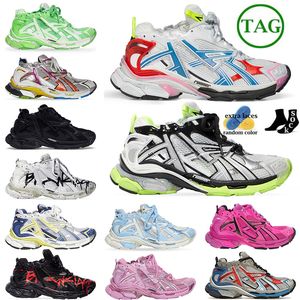 2023 Célèbre Balancaiga Track Runners Sneakers 7.0 Chaussures Casual Plate-forme Graffiti Blanc Noir Deconstruction Femmes Hommes Tracks Trainers Runner 7 Tess s.Gomma Taille 46