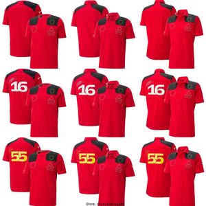 2023 F1 Ferari Team T-shirt Mens Dames Sport Fashion O-Neck T-Shirts Kids T-Shirt Tops Formule 1 Racing Polo Shirt Driver T-Shirt Jersey