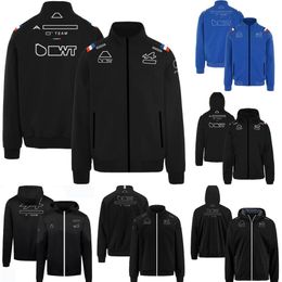 2023 F1 Hoodie Jacket Formule 1 Sweatshirt Motorsport Team Uniform Herenjack met capuchon Aangepaste F1 Racing Ritsjassen Windbr2773