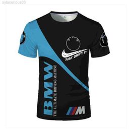 2023 F1 Motorfiets Sport Male T Shirts Motorrad voor BMW Mens bijgesneden Kidstees Moto Racing Team Quick Dry T-Shirts Zomer Casual Sportswear Ilaf