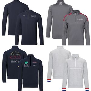 2023 F1 Sweat à capuche Formule 1 Team Pull Veste Printemps Automne Mode Hommes Demi-Zip Sweat-shirt Racing Motocross 255u