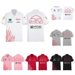 2023 F1 Camiseta Fórmula 1 Racing Polo Shirt Racing Deporte Equipo Uniforme Camisetas de gran tamaño Moda Harajuku Hombre Mujer F1 Ropa Jersey