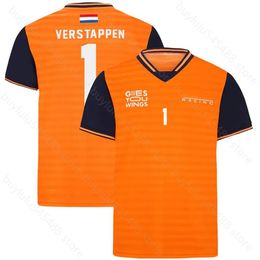 2023 F1 Team Racing Heren T-shirts De Bestuurder Max Verstappen Sportkleding Met Vrije Tijd Zomer Korte Mouw2571