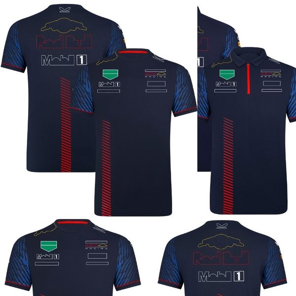 2023 F1 Team Racing Camiseta Fórmula 1 Driver Polo Camisetas Motorsport Nueva temporada Ropa Fans Tops Jersey para hombres Tallas grandes