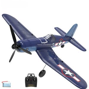 2023 F4U RC Vliegtuig 24Ghz 4CH 400mm Spanwijdte OneKey Aerobatic RTF Afstandsbediening Vliegtuigen Speelgoed Geschenken voor kinderen 240118