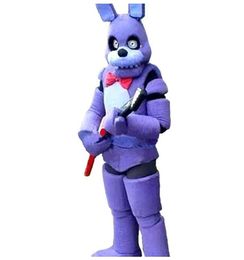 2023 Factory sale hot five Nights at Freddy FNAF Toy Creepy Purple Bunny mascotte Kostuum Halloween Kerst Verjaardag Jurk