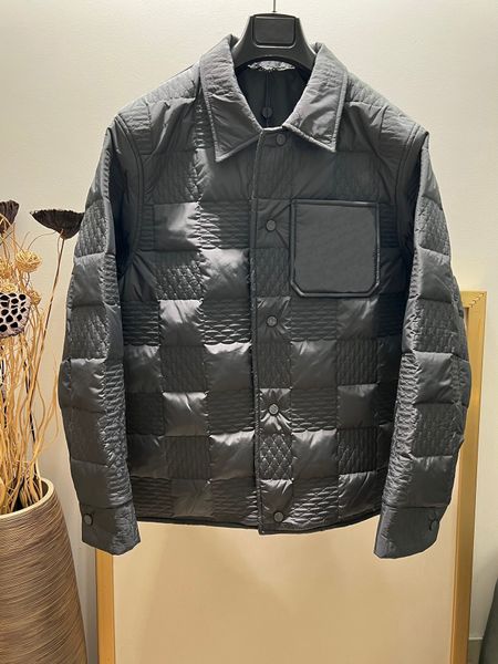 2023 automne et hiver dernière veste de créateur de mode vérifier la conception de couture taille américaine veste noire à boutonnage unique de luxe vestes pour hommes de haute qualité