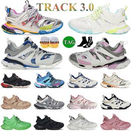2023 Famous Brand Track 3.0 Casual Shoes Mens Women Luxury Designer Sneakers Vintage Plate-form Coach Runners Tess.s. Tênis Gomma Couro Branco Preto Cinza EUR 45
