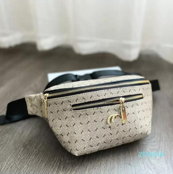 2023-Fanny Pack Designers Luxurys Femme Taille Sacs Tempérament Polyvalent Femmes Messenger Sacs Solide Couleur Lettre Oreiller Sac Bicolore Cross Portefeuille très bon