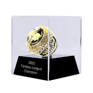 2023 Fantasy Football Championship-ring met standaard, volledige maat 8-14 Drop 253l