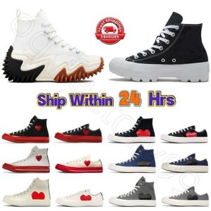 2023 Fashion 1970 Shoes For Men Womens Casual Canvas Shoes Sneakers Classic Big Eyes Red Heart Shape Plataform