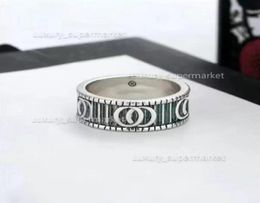2023 Mode 925 Sterling Silver Skull Band -ringen voor heren en dames luxe feest belofte sieradenliefhebbers geschenk met BO4678577