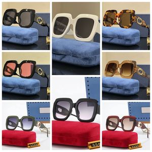 2023 Mode-accessoires luxe zonnebrillen designer zonnebrillen unisex bril UV-bescherming zonnebril letter Strand Retro vierkante zonnebril Casual brillen