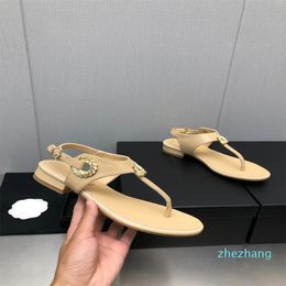 2023-Fashion Brand Sandals Designers chinelos de verão feminino luxo lazer flip flop