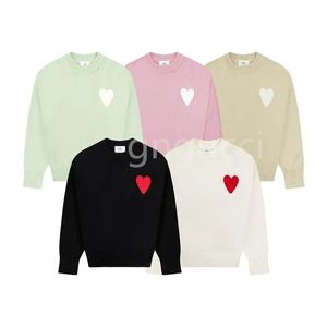 Modemerk Cardigan Designer Sweater Women Sweaters Damesontwerper Sweater 420G Kwaliteitsdoek Unisex Hartpatroonontwerp Luxe
