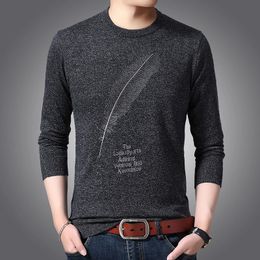 2023 mode Marke Pullover Für Herren Pullover ONeck Slim Fit Jumper Strickwaren Warme Winter Koreanischen Stil Casual Herren Kleidung 240125