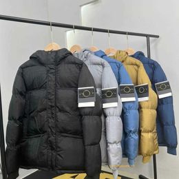 2023 Modejas Luxe Franse heren Eenvoudige herfst Winter Winddicht Lichtgewicht Lange mouw Stones Island Zt27