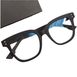 2023 mode concis femmes cadre carré léger plus mince planche de coupe lunettes unisexe 5020145mm plus mince gras fullrim pour lunettes de prescription étui complet