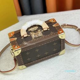 2023-Fashion Designer Bag Hommes et femmes Vintage Print Camera Bag Mini Portable Épaule Multi-fonction portefeuille Carte