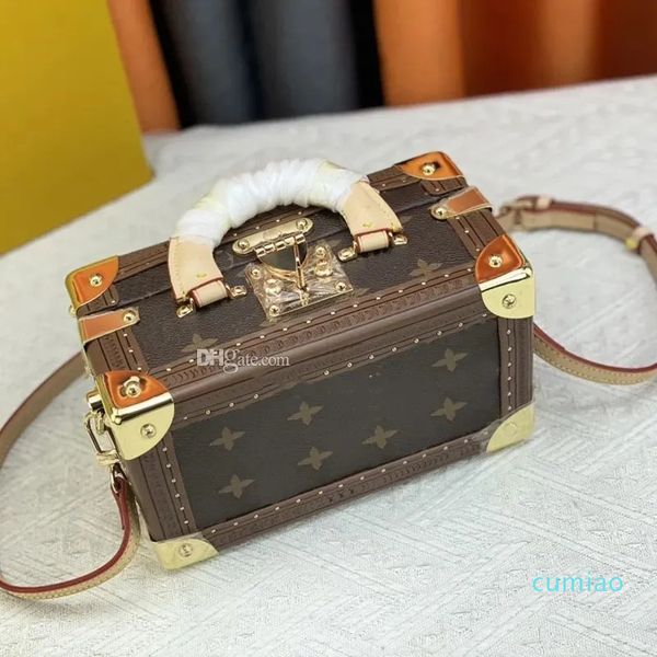 2023-Fashion Designer Bag Hommes et femmes Vintage Print Camera Bag Mini Portable Épaule Multi-fonction portefeuille Carte