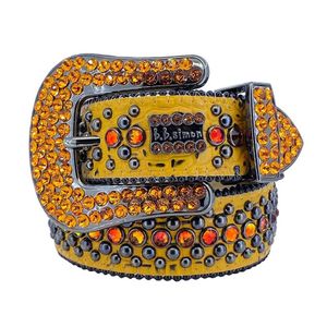 2023 Créateur de mode BB Simon Ceintures pour hommes Femmes Ceinture de diamant brillant Noir blanc multicolore avec strass bling comme anniversaire C238e